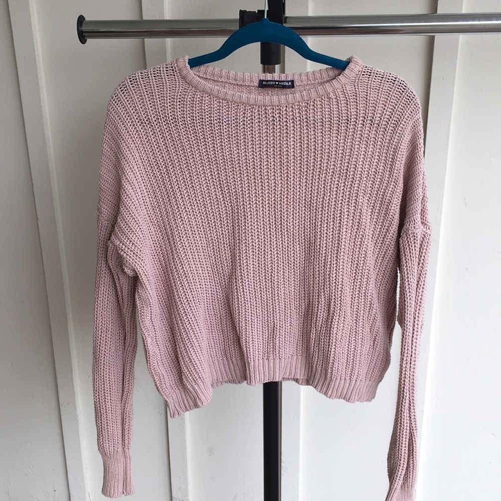 Brandy Melville pink sweater (one size)